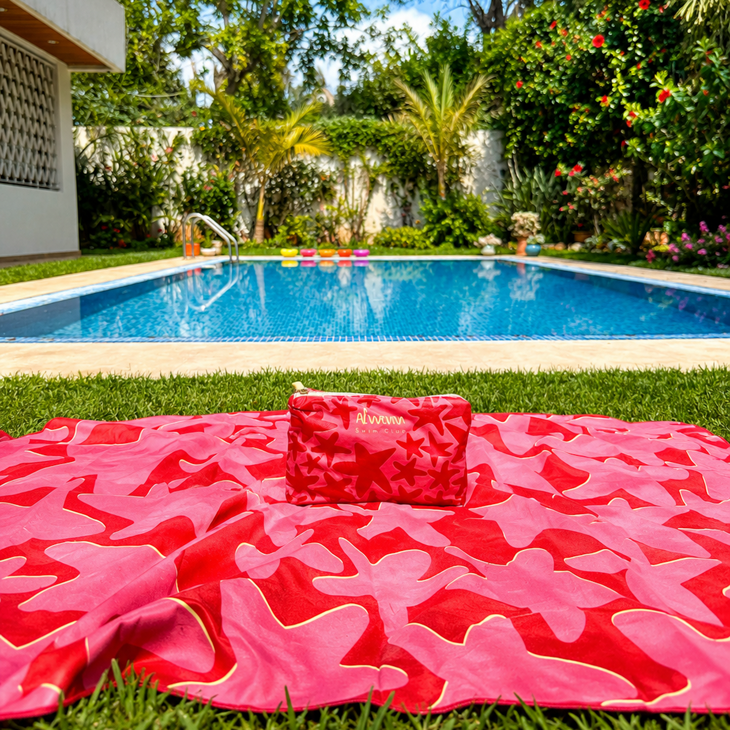 Summer Duo - Quick-Dry towel + Reversible Splash-Proof Pouch