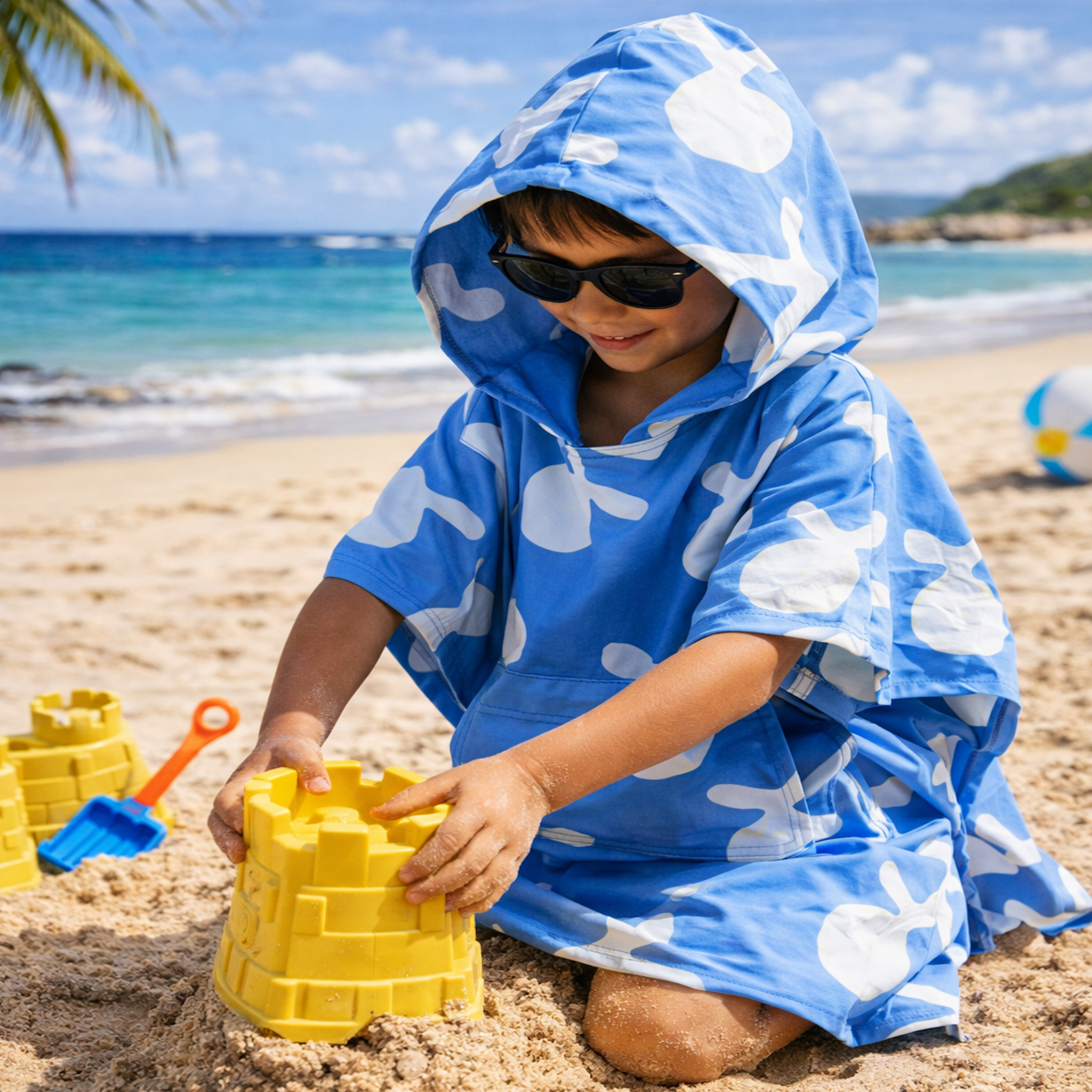 Lisboa Kids Sand-Free Fast-Drying Poncho
