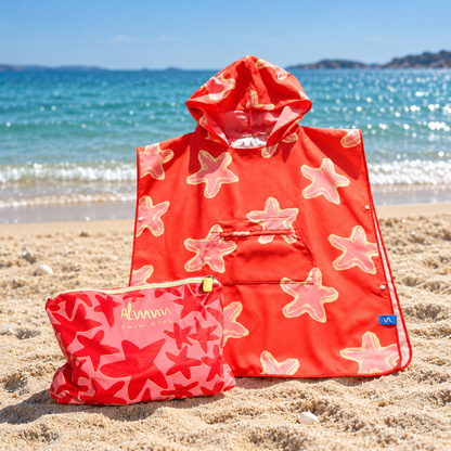 Swim Class Set: Kids Poncho + Splash-free Pouch